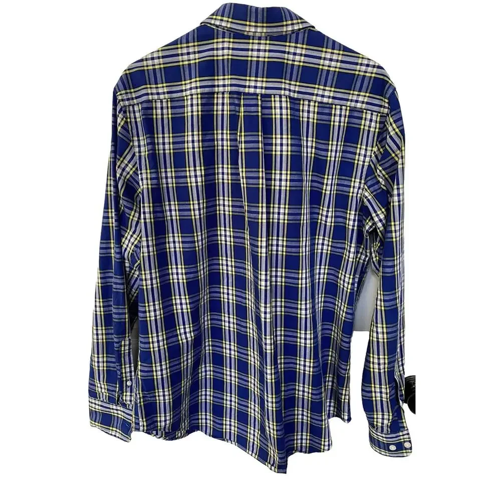Banana Republic Men’s Long Sleeve Shirt Large Striped Night Out‎ Career Casual